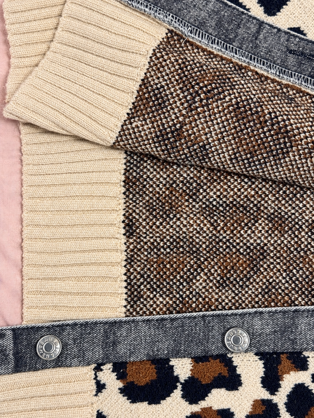 Leopard Denim Cardigan