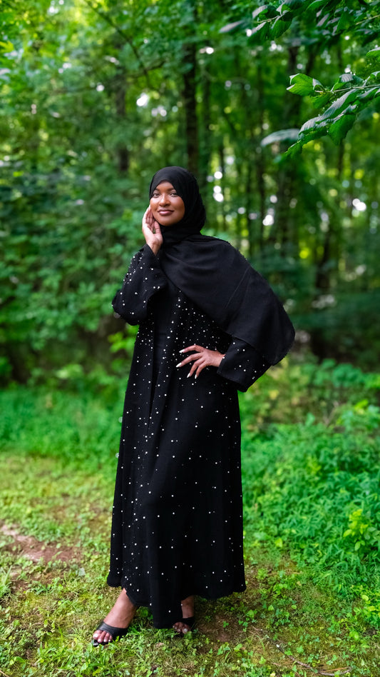 Celeste Pearl Abaya Set( 2 pieces)