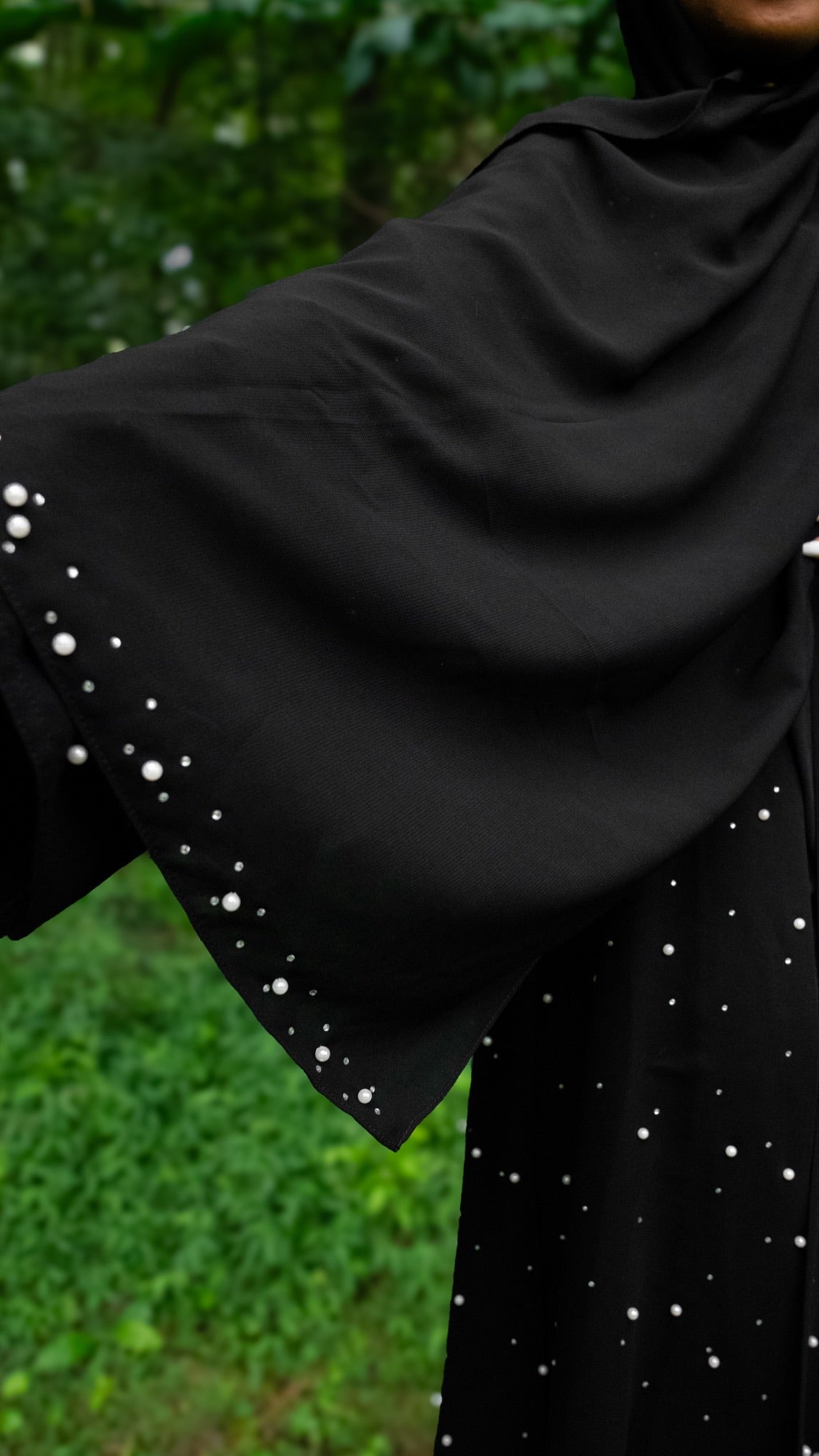 Celeste Pearl Abaya Set( 2 pieces)