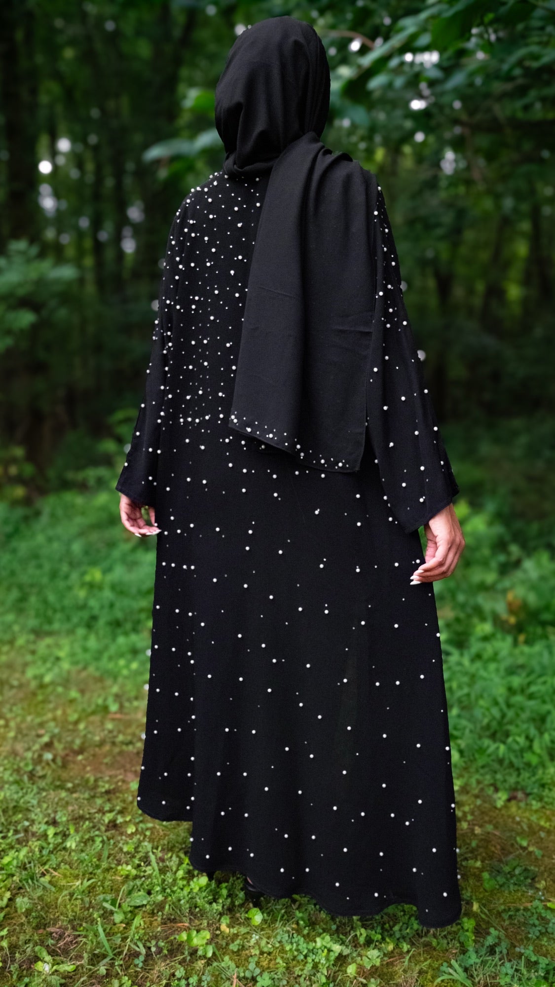Celeste Pearl Abaya Set( 2 pieces)