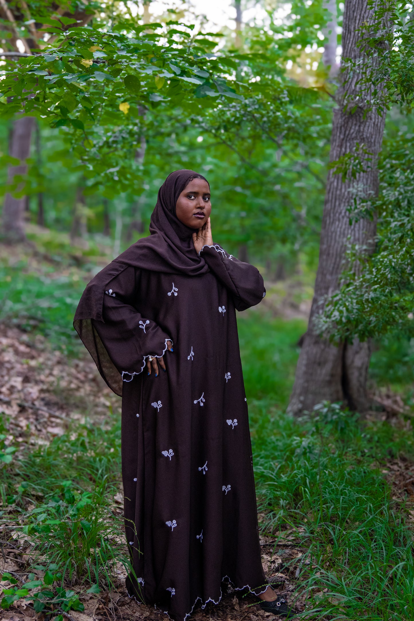 Fatima Abaya - Dark Brown