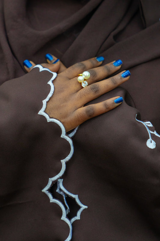 Fardowsa Pearl Adjustable Ring