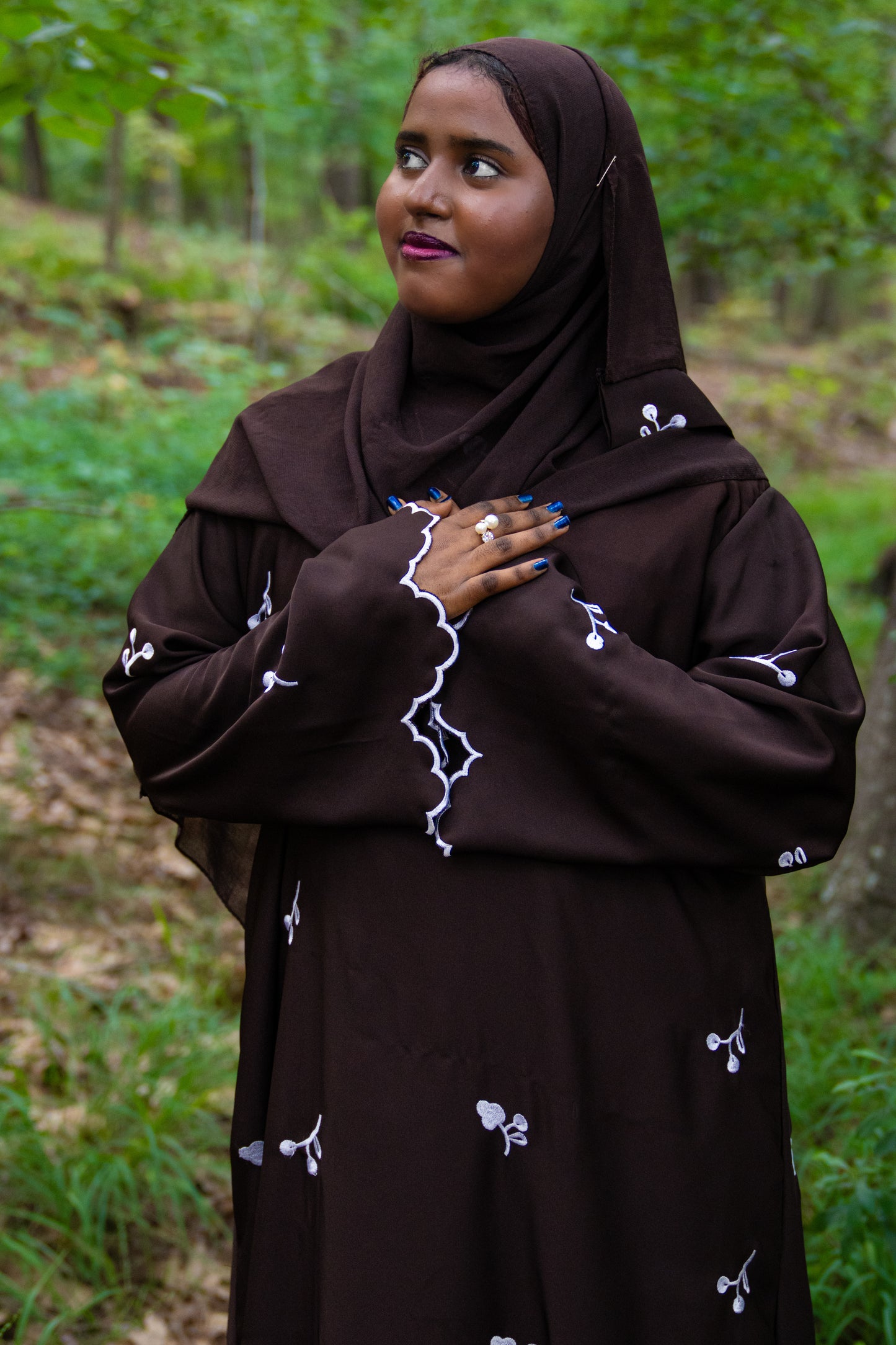 Fatima Abaya - Dark Brown