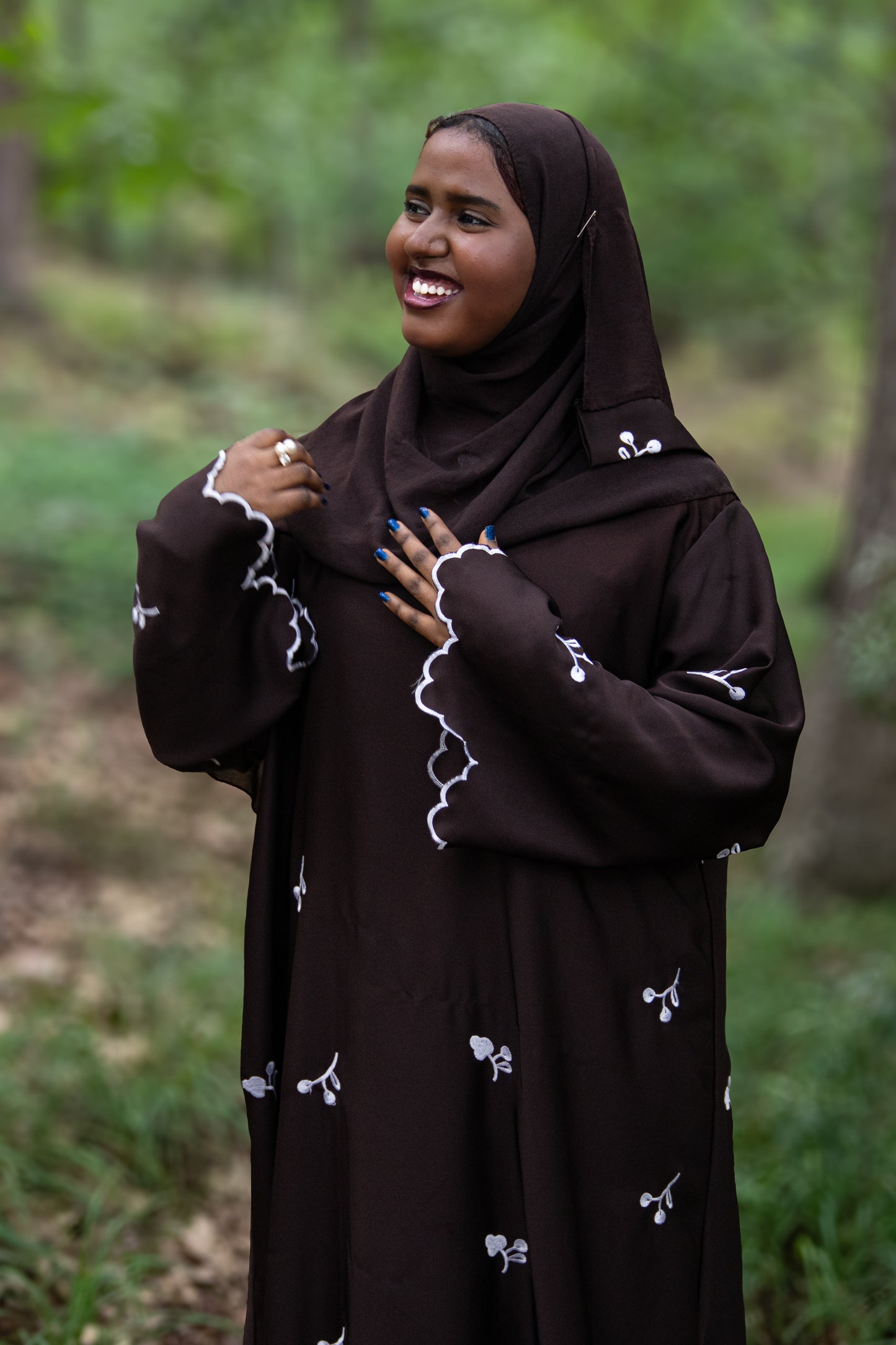 Fatima Abaya - Dark Brown