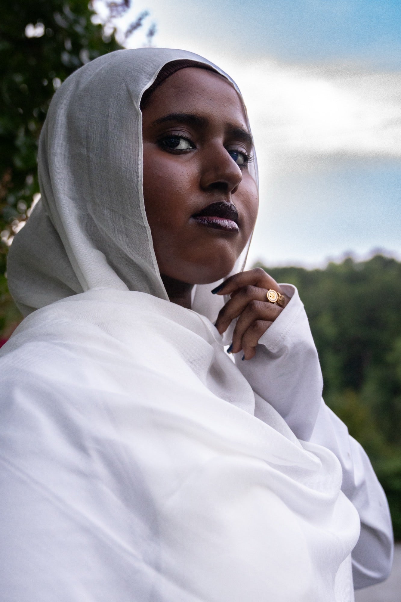 Modal Hijab- White