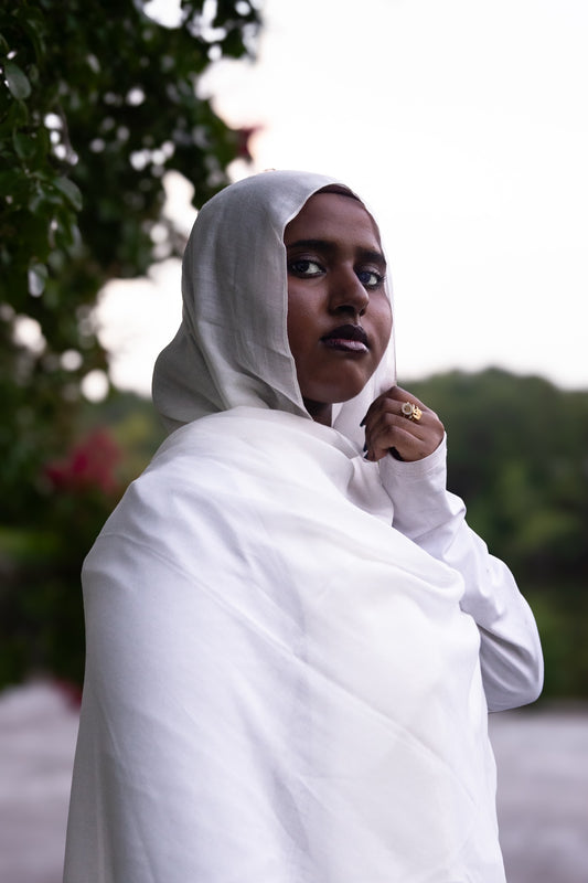 Modal Hijab- White