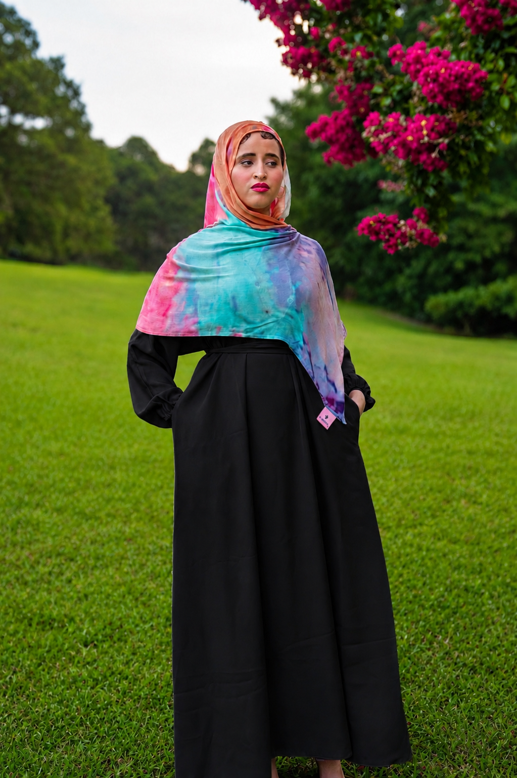 Classic Belted Abaya( Side Pockets)