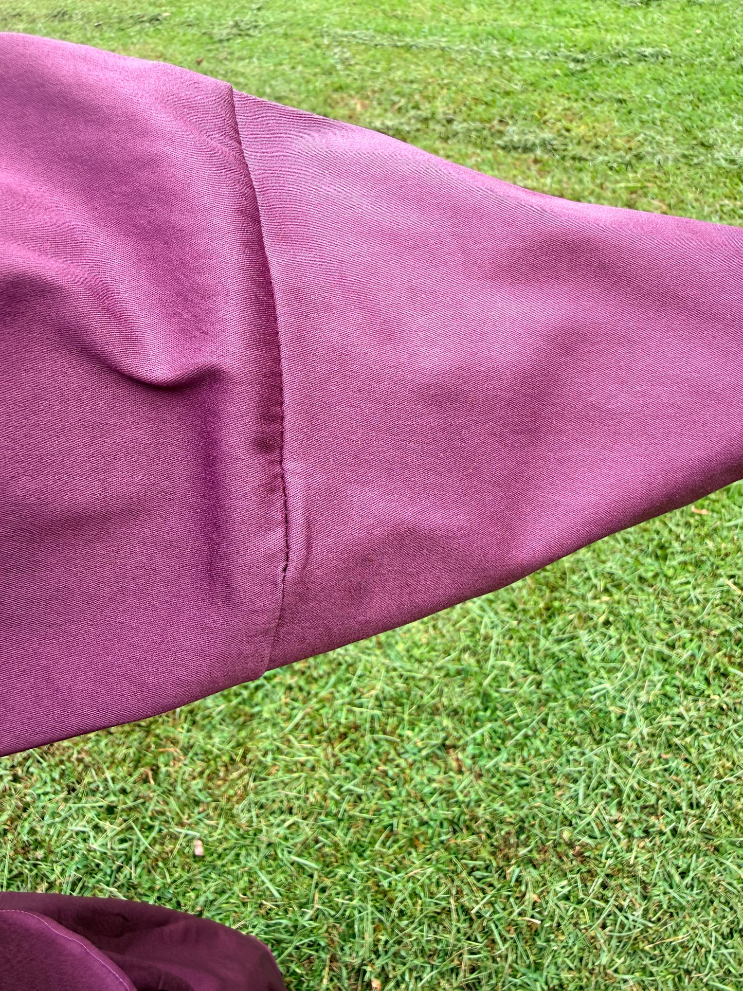 Burgundy Tie-Back Skirt Set.