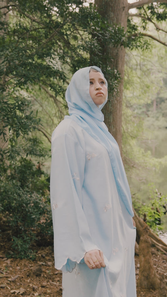 Fatima Abaya - Light Blue